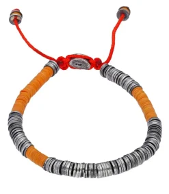 Bracelet Awaso En Perles Africaines Et Argent Homme Bijoux