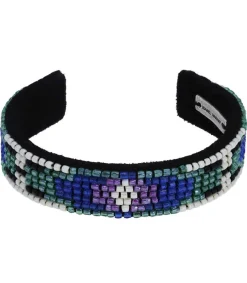 Sale Bracelet Barnabe En Cuir Et Perles De Verre Homme Bijoux