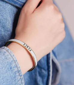 Bracelet Candy Word Peace Light Blue Femme Bracelets