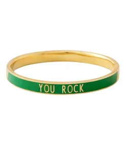 Online Bracelet Candy Word You Rock Green Femme Bracelets