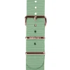 Outlet Bracelet De Montre Type Nato Vert D'Eau Et Boucle Or Rose Femme Montres