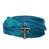 Discount Bracelet En Soie A Nouer Et Charm Mariel Cross En Bronze Et Diamant Femme Bracelets
