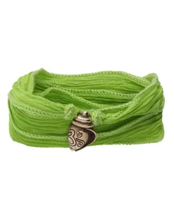 Sale Bracelet En Soie A Nouer Et Charm Shanka En Bronze Femme Bracelets