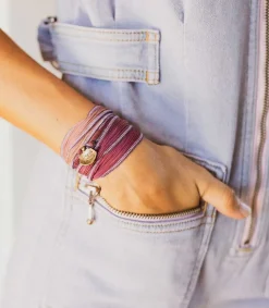 Discount Bracelet En Soie A Nouer Et Charm Simplify En Bronze Femme Bracelets