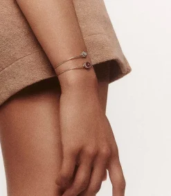 Sale Bracelet Jonc Or Jaune Orso Honey Quartz Femme Bracelets