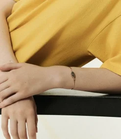 Discount Bracelet Jonc Or Jaune Orso Turquoise Femme Bracelets