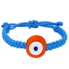 Outlet Bracelet Large Tresse A Perle En Verre Evil Eye Femme Bracelets