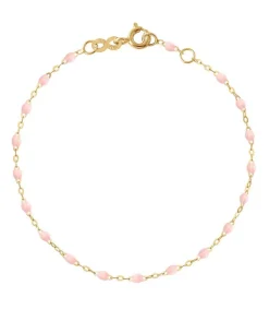 Discount Bracelet Or Jaune Et Perles De Resine Femme Bracelets