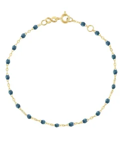 Discount Bracelet Or Jaune Et Perles De Resine Femme Bracelets