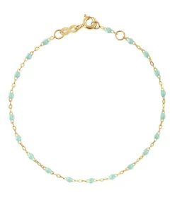 Discount Bracelet Or Jaune Et Perles De Resine Femme Bracelets