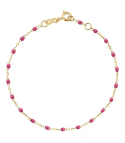 Discount Bracelet Or Jaune Et Perles De Resine Femme Bracelets