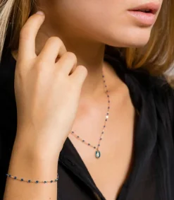 Discount Bracelet Or Jaune Et Perles De Resine Femme Bracelets