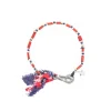Online Bracelet Pierres Diverses & Noeuf Marine/Rouge Femme Bracelets