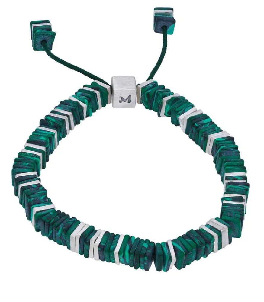 Clearance Bracelet Razze Square A Perles Carrees Homme Bijoux