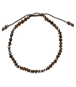 Best Bracelet Templar Jointed A Perles De Pierres Et D'Argent Homme Bijoux