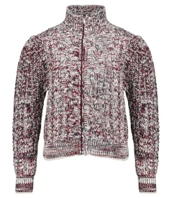 Hot Cardigan Romane Burgundy Femme Mailles & Sweats