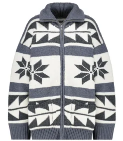 New Cardigan Snow Laine Merinos Gris Femme Mailles & Sweats