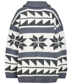 New Cardigan Snow Laine Merinos Gris Femme Mailles & Sweats