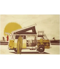 Discount Carte Postale En Bois Voyage Sleep In Your Van Cartes Postales