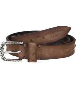 New Ceinture En Cuir Marron X Jane De Boy Femme Ceintures