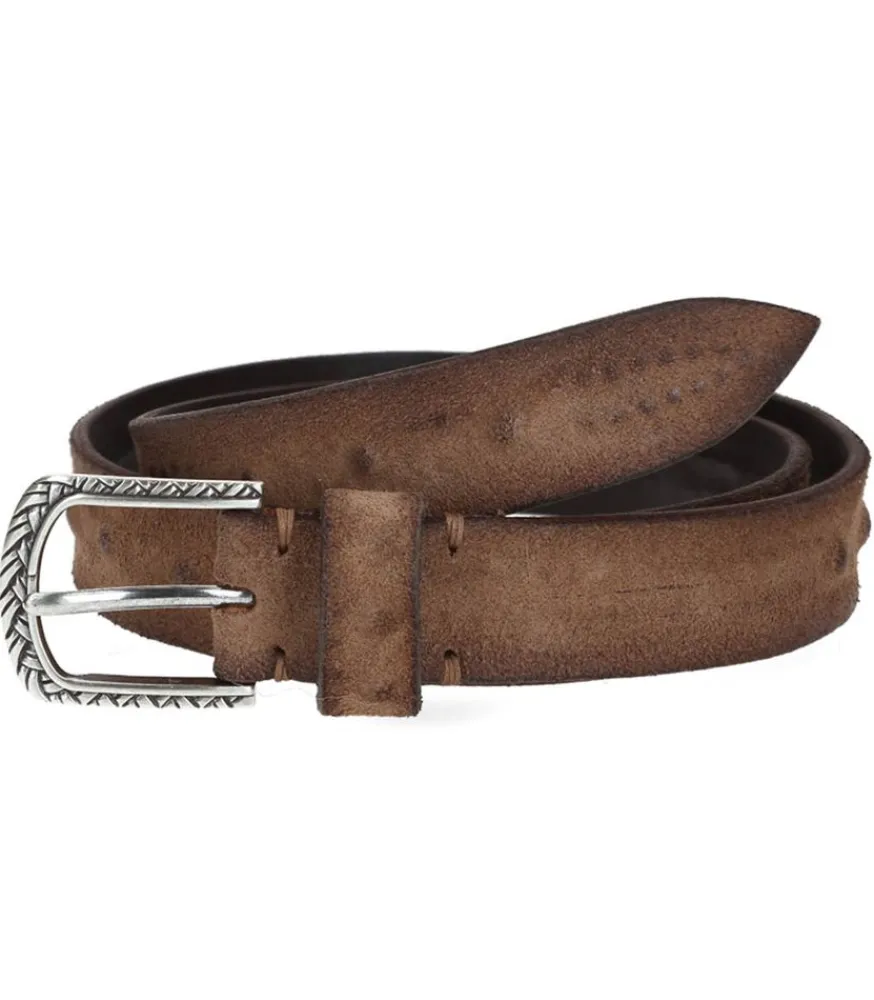 New Ceinture En Cuir Marron X Jane De Boy Femme Ceintures