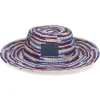 Sale Chapeau Tulum Burgundy Et Blue Femme Chapeaux, Bonnets & Casquettes