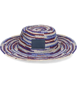 Sale Chapeau Tulum Burgundy Et Blue Femme Chapeaux, Bonnets & Casquettes