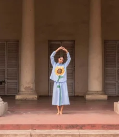 Hot Chemise Alma Tournesol Ciel Femme Hauts