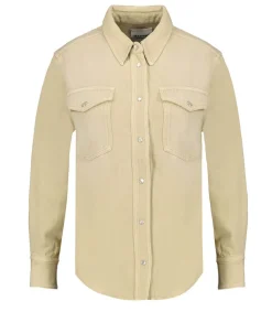 Online Chemise En Denim Tahis Ecru Femme Hauts