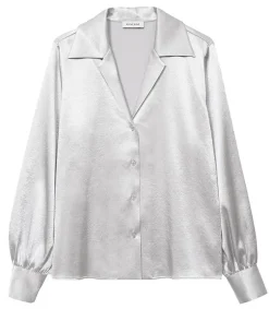 Discount Chemise En Soie Mylah Silver Femme Hauts
