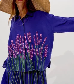 Discount Chemise Greta Royal Blue Femme Hauts