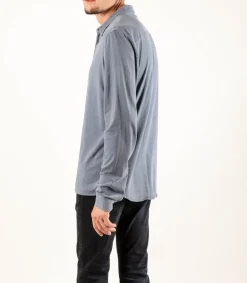 Best Chemise Homme A Manches Longues Bleu Vintage Homme Chemises