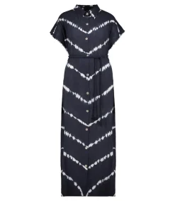 Sale Chemise Longue Mykonos Bleu Nuit Femme Hauts