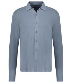 New Chemise Manches Longues Homme Herman Blue Denim Homme Chemises