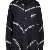 Online Chemise Oversize Mykonos Tie & Dye Black Navy Femme Hauts