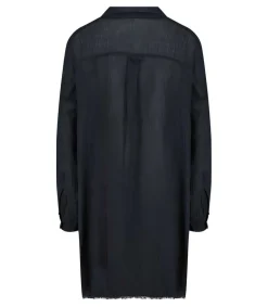 Sale Chemise Oversize Mykonos Bleu Nuit Femme Hauts