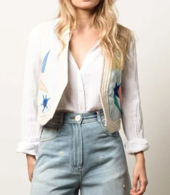 Discount Chemise Scout En Gaze De Coton White Femme Hauts