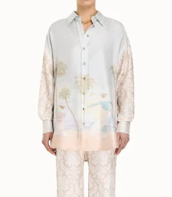 Online Chemise Sensory Spliced Femme Hauts