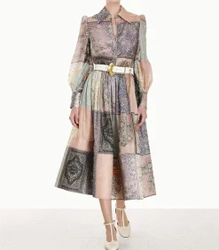 New Chemisier Lyrical Book Print Book Cover Patch Femme Hauts