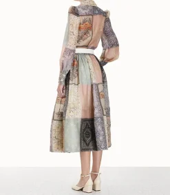 New Chemisier Lyrical Book Print Book Cover Patch Femme Hauts