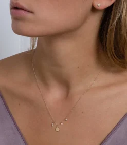 New Collier Buzios Eclair Charms Diamants Femme Colliers