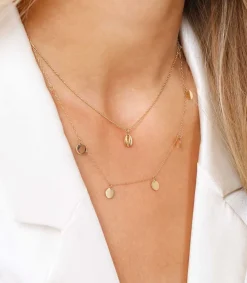 Collier Court Cauri Coquillage Et Chaine Boule Femme Colliers