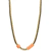 New Collier Hibiscus Orange X Jane De Boy Femme Colliers