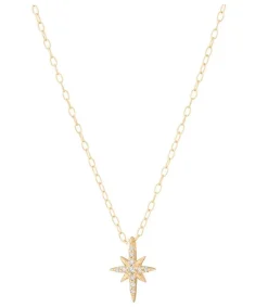 Hot Collier North Star Diamant Or Jaune 40 Cm Femme Colliers
