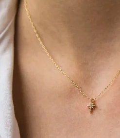 Hot Collier North Star Diamant Or Jaune 40 Cm Femme Colliers