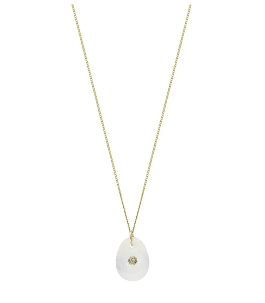 Sale Collier Or Jaune Orso N°1 Moonstone Femme Colliers