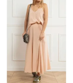 Clearance Collier Or Rose Et Perles De Resine 42 Cm Femme Colliers