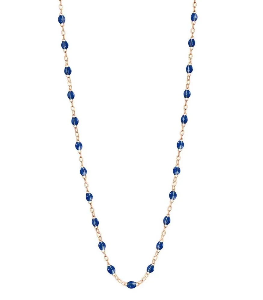 Clearance Collier Or Rose Et Perles De Resine 42 Cm Femme Colliers