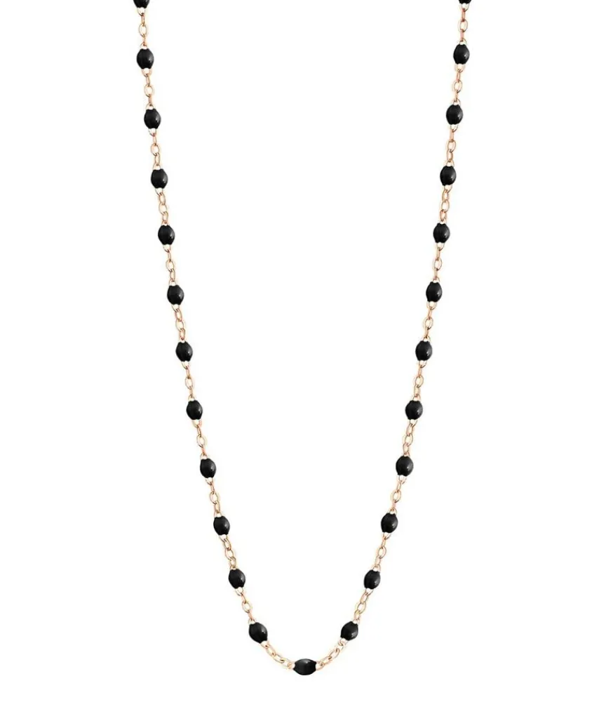 Clearance Collier Or Rose Et Perles De Resine 42 Cm Femme Colliers