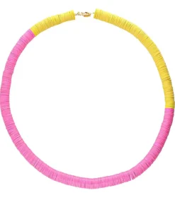 Online Collier Palmier Rose Et Jaune X Jane De Boy Femme Colliers